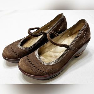 JBU Jambu Brighton Sport Wedge Brown Leather - 8.5